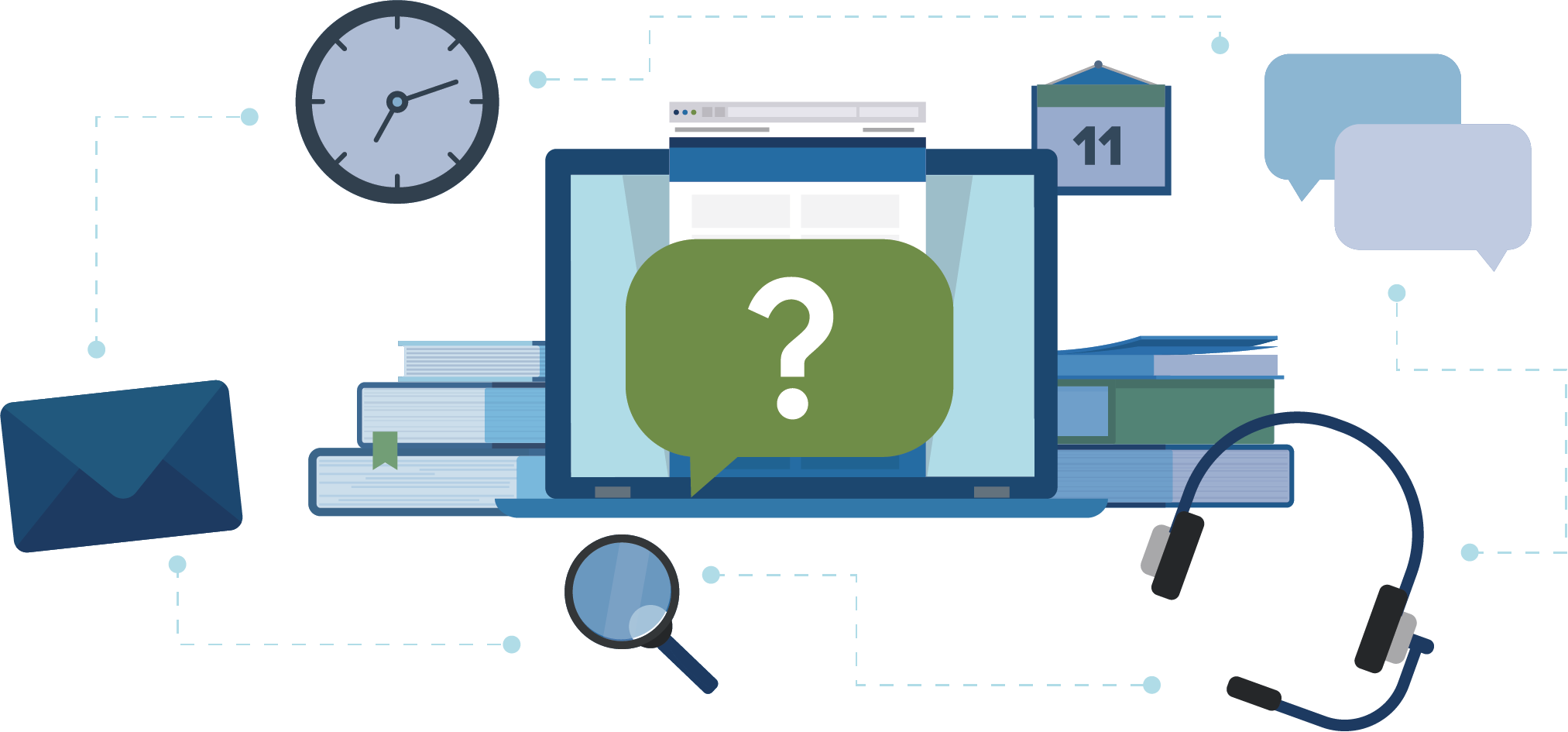 SEVIS Help Hub illustration